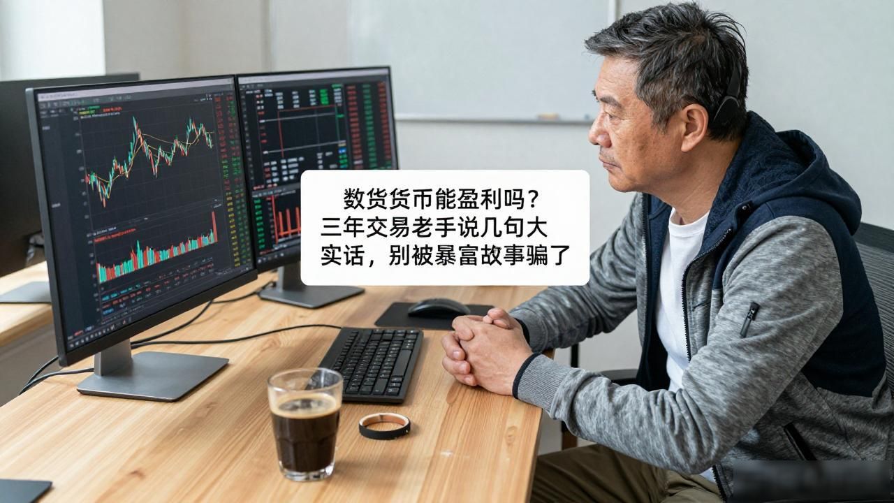 数字货币能盈利吗？三年交易老手说几句大实话，别被暴富故事骗了