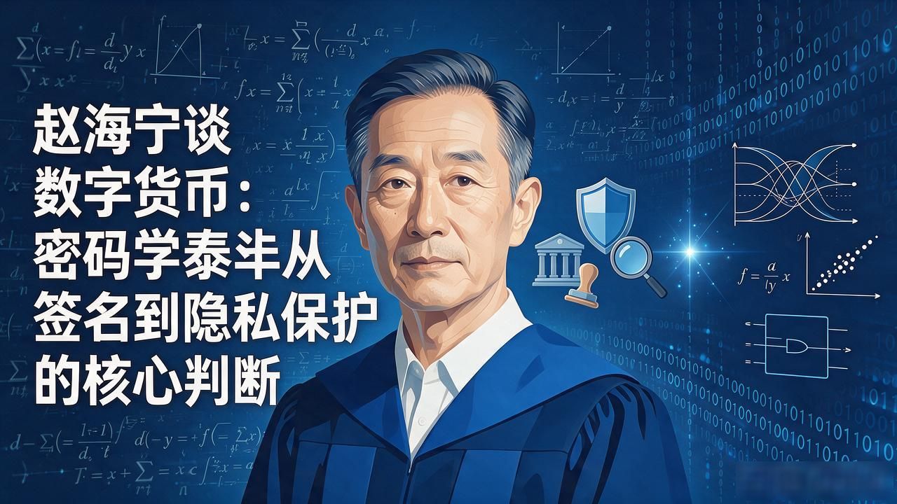赵海宁谈数字货币:密码学泰斗从签名到隐私保护的核心判断