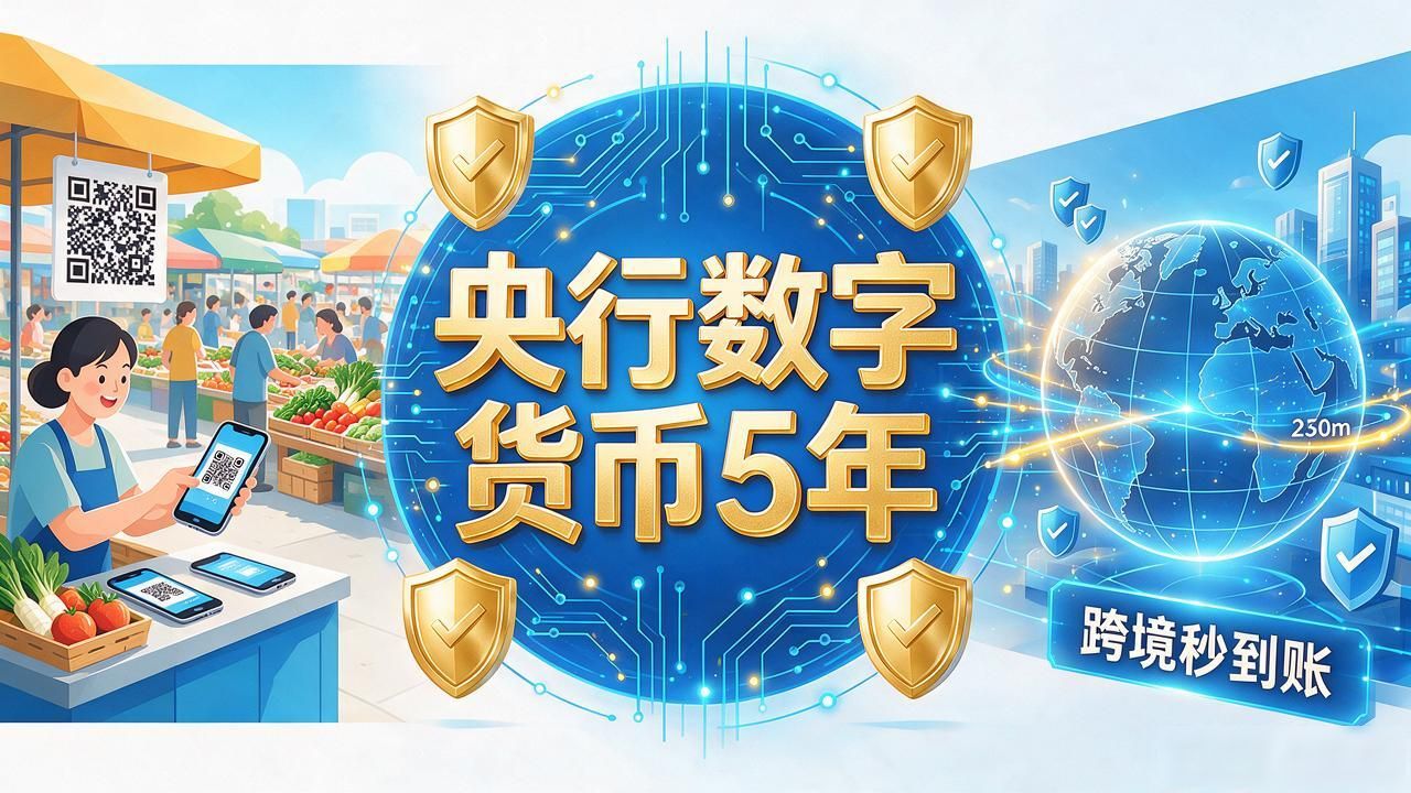 央行数字货币5年：数字人民币从菜场扫码到跨境秒到账，走通了没