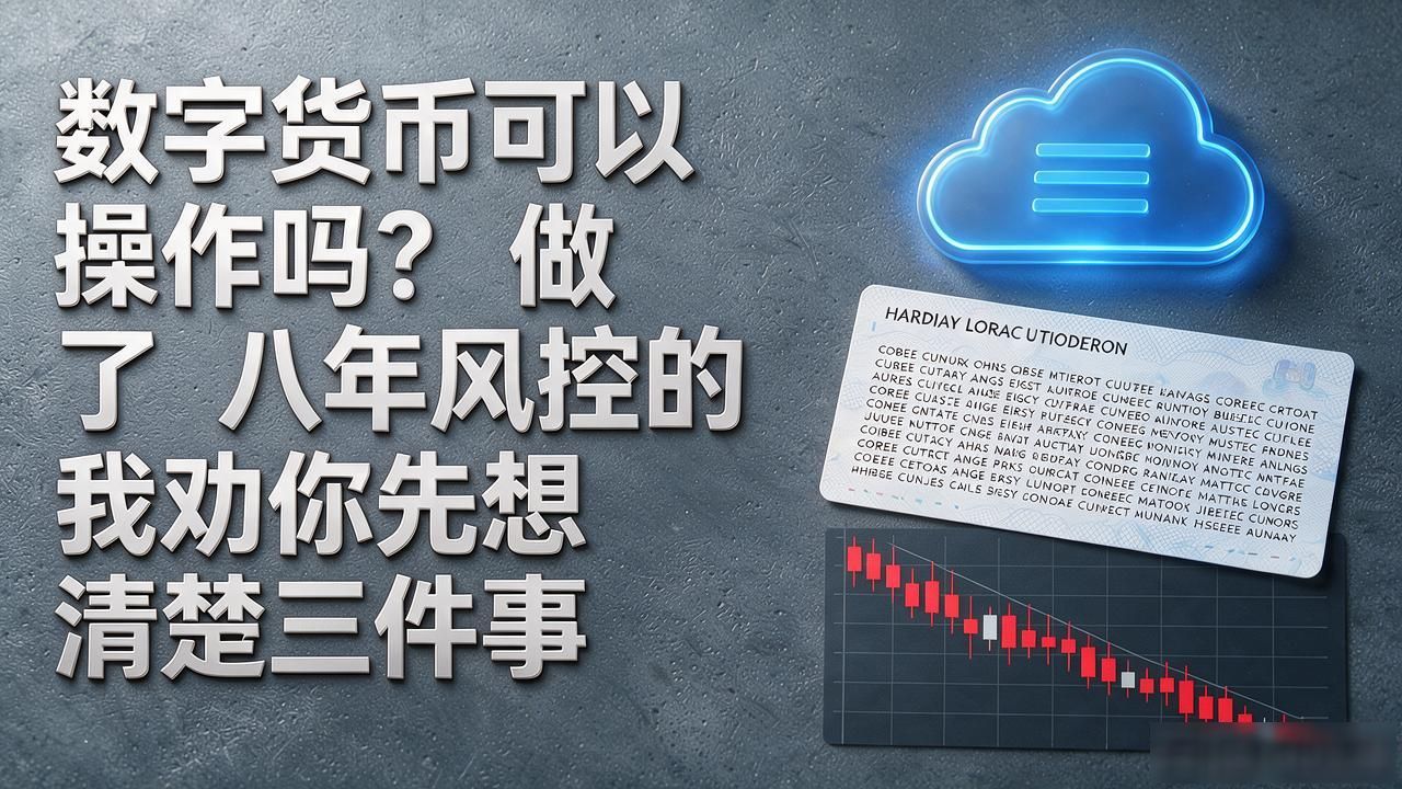 数字货币可以操作吗？做了八年风控的我劝你先想清楚三件事