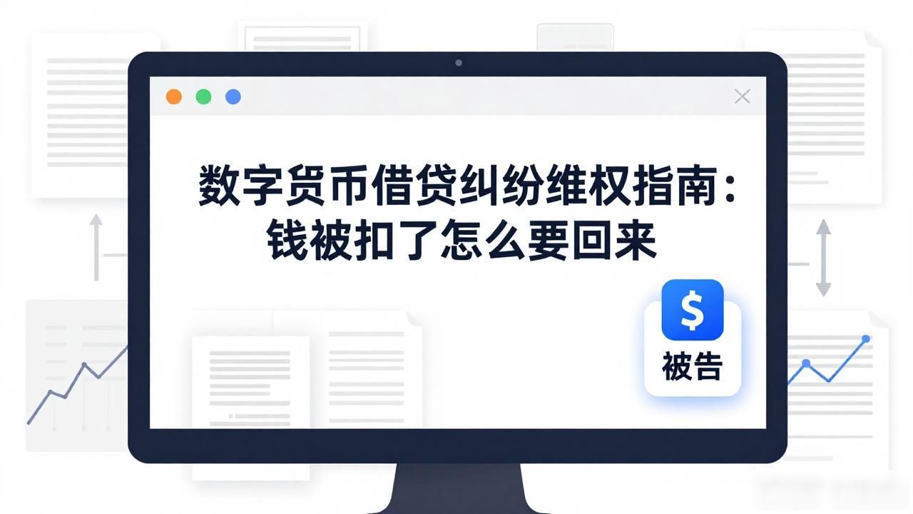 数字货币借贷纠纷维权指南：钱被扣了怎么要回来