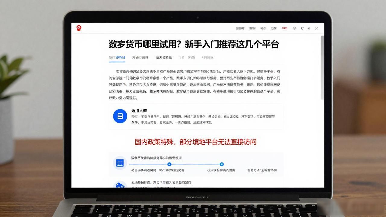 数字货币哪里试用？新手入门推荐这几个平台