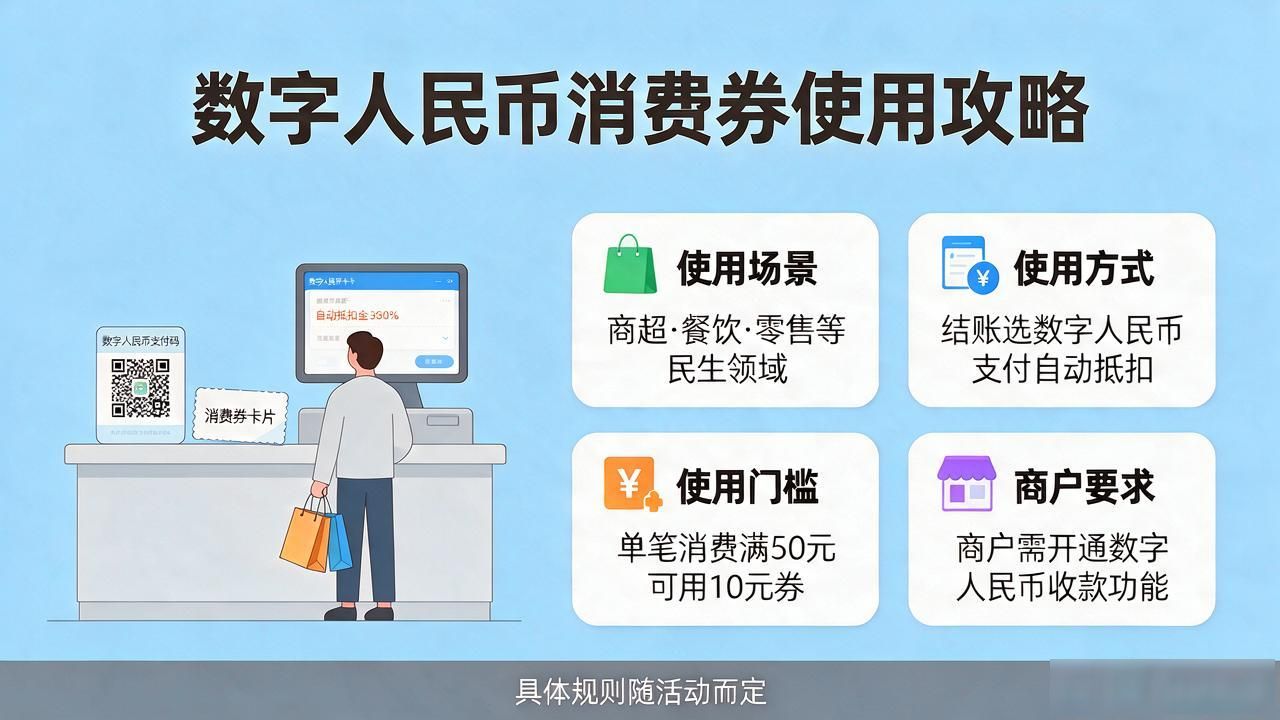 数字货币消费券怎么领？使用攻略看这里