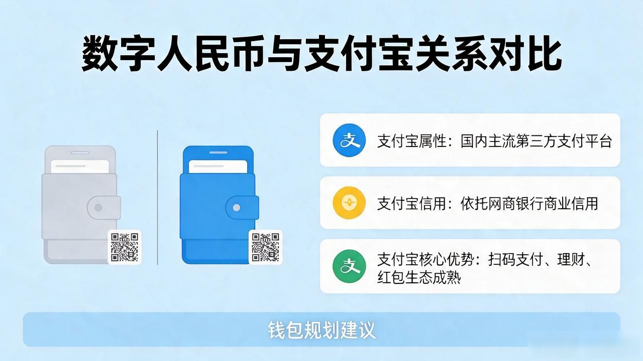 人行数字人民币和支付宝什么关系，你的钱包该怎么规划