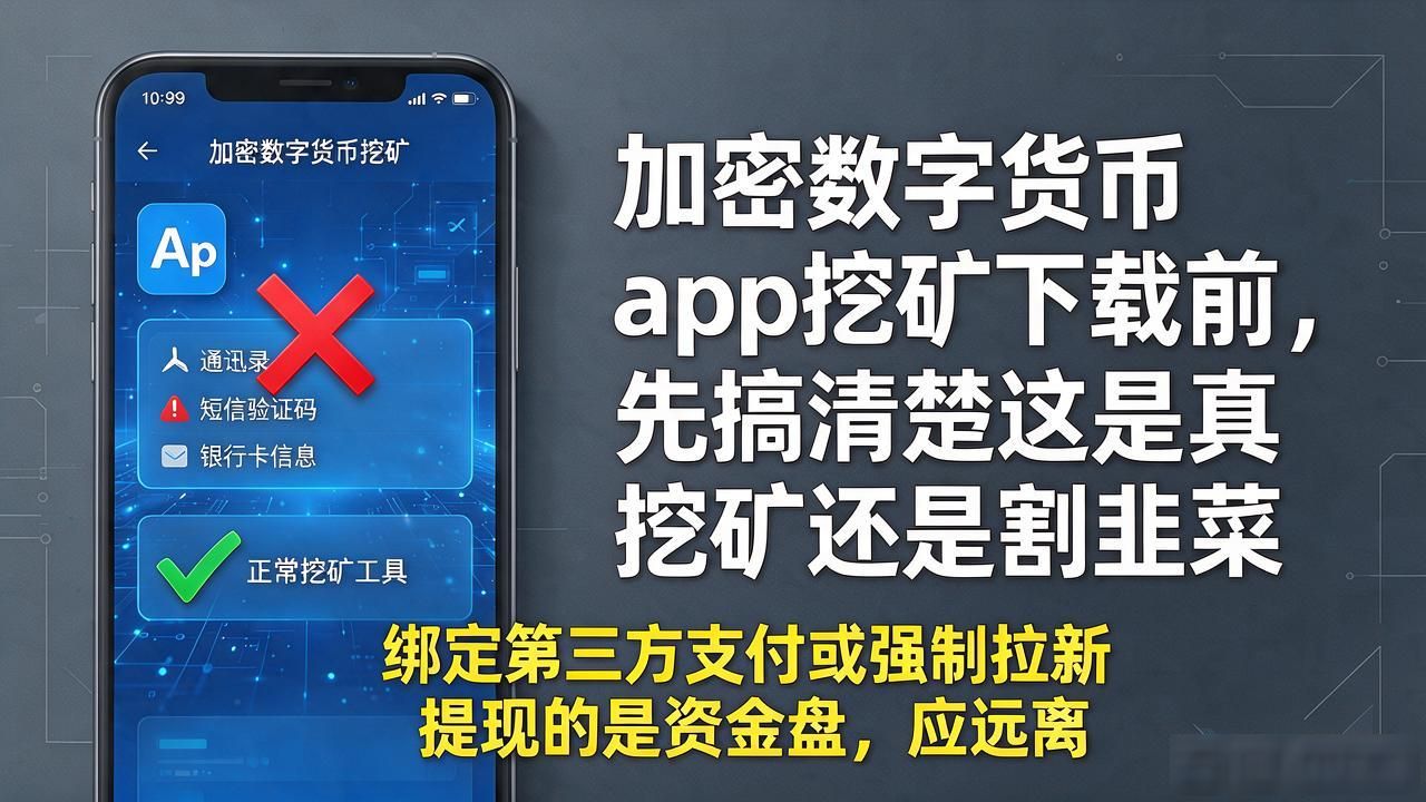 加密数字货币app挖矿下载前，先搞清楚这是真挖矿还是割韭菜