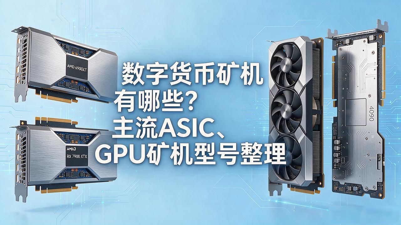 数字货币矿机有哪些？主流ASIC、GPU矿机型号整理